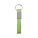 Chaveiro Metal Com Couro Sintético Personalizado VERDE