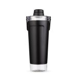 Coqueteleira Térmica 650ml Personalizada COR PRETA