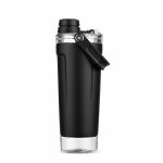 Coqueteleira Térmica 650ml Personalizada COR PRETA CE