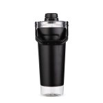 Coqueteleira Térmica 650ml Personalizada COR PRETA SP