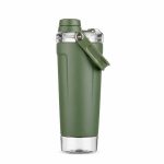 Coqueteleira Térmica 650ml Personalizada COR VERDE MILITAR