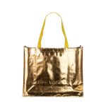 Sacola PP Metalizada Personalizada DOURADA