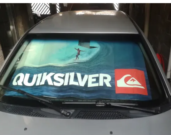 Tapa Sol Automotivo Personalizado, Proteção Solar para Carro com Impressão Exclusiva