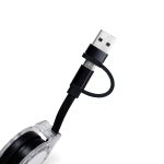 Cabo Retrátil 3 em 1 com Adaptador Personalizado RJ