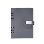 Caderno Fichário Personalizada COR CINZA
