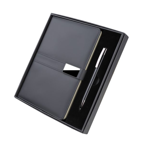 Kit de brinde corporativo caderno caneta caixa personalizado sp