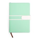 Caderneta Couro Sintético Personalizada VERDE