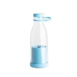 Garrafa Com Misturador 380ml Personalizada AZUL