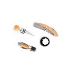 Kit Vinho Bambu 4 Peças Personalizado GO