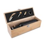 Kit Vinho Bambu 4 Peças Personalizado RS
