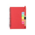 Bloco Ecológico Com Caneta Personalizada VERMELHO