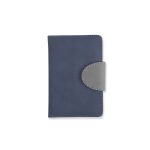 Caderneta Couro Sintetico Personalizada AZUL MARINHO