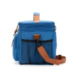 Bolsa Térmica Dupla Expansível 15L Personalizada AZUL LADO
