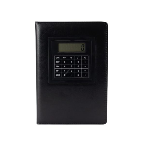 Caderneta PU Com Calculadora Personalizada