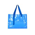 Sacola PVC Transparente Personalizado AZUL